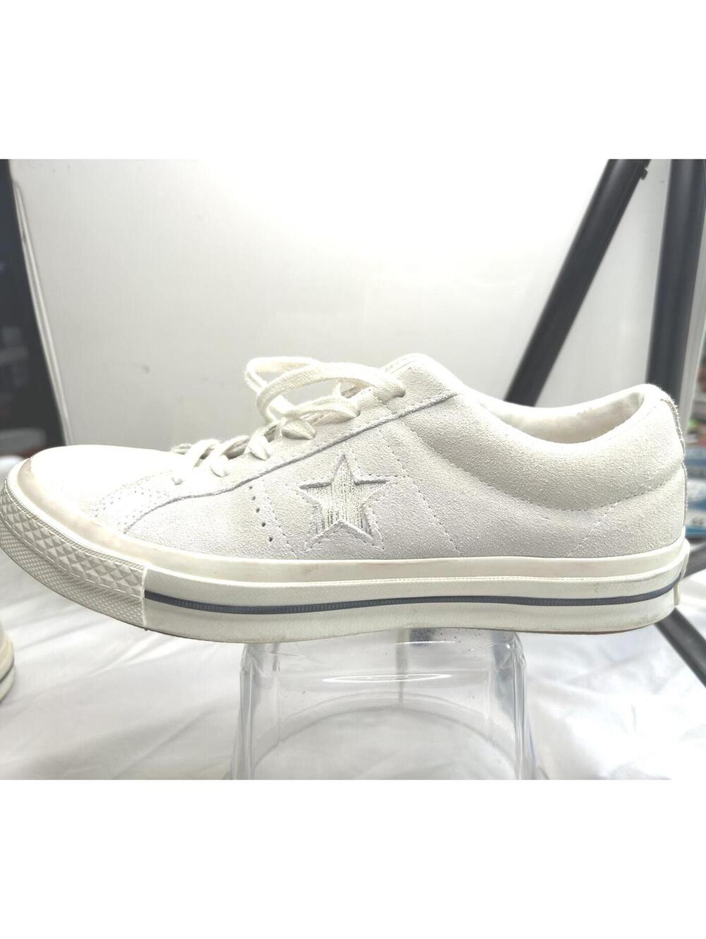 Converse One Star white/egret suede tennis shoes unisex size 6-1/2